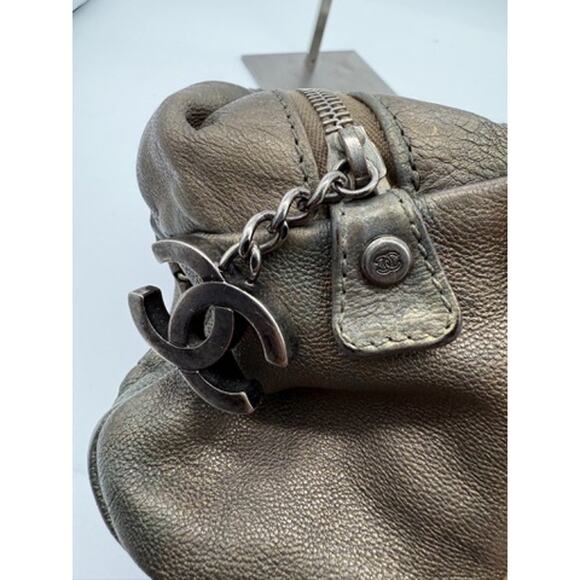 Chanel Goatskin Luxe Ligne Bowling Bag* Bronze Metallic*COA *sticker in tact - Picture 15 of 16